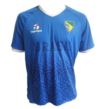 Imagem de Camiseta Topper Brasil ii Masculino - Azul