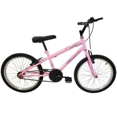 Imagem de Bicicleta Infantil Feminina Aro 20 Rebaixada Mtb Bella Rosa - Xnova -