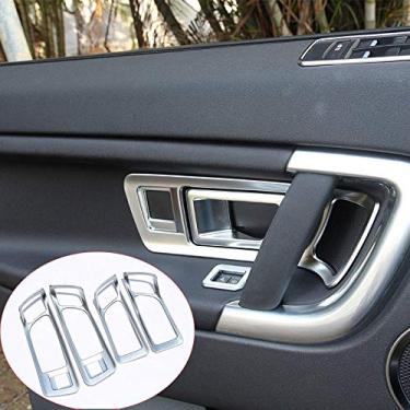 Imagem de JIERS Para Land Rover Discovery Sport 2015-2017, acessórios de carro com acabamento em ABS cromado para maçaneta de porta interior