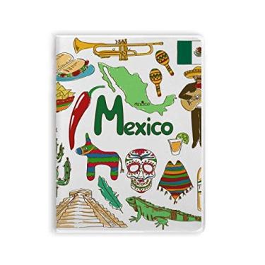 Imagem de Diário de capa macia com estampa de animais da bandeira nacional do México Landscap