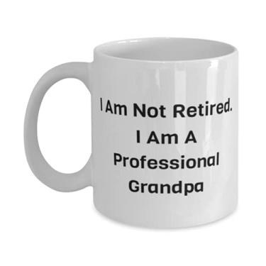 Imagem de Nice Grandpa, I Am Not Retired. Caneca I Am A Professional Grandpa, Dia dos Pais 325 ml para o vovô