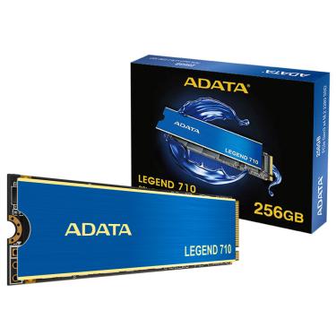 Imagem de SSD 256GB Adata Legend 710, M.2 2280 PCIe 3.0 NVMe, Leitura/Gravação 2100/1000MB/s - ALEG-710-256GCS
