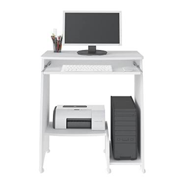 Imagem de Mesa para Computador com prateleira retrátil PIXEL cor Branco - Artely