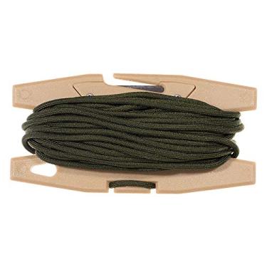 Imagem de Golberg 750 Mil-Spec Paracord com enrolador de ferramentas de carretel – 1,8 m de comprimento – Feito nos EUA – (verde camuflado com ferramenta de carretel marrom coiote)