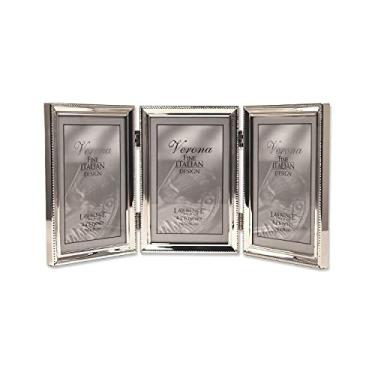 Imagem de Lawrence Frames Design de borda de contas, 10 x 15 cm, prata