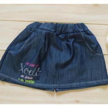 Imagem de Short Saia Jeans Infantil  Xodó Da Dinda E Do Dindo  Modinha-Feminino