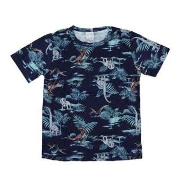 Imagem de Camiseta Infantil Masculina Lunender Jurassic Marinho - 4570-Masculino