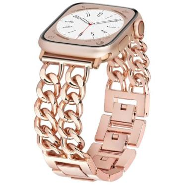 Imagem de Waillynice Capa + pulseira para Apple Watch 45 mm, 44 mm, 41 mm, 42, 40 mm, pulseira de silicone inteligente para Iwatch Series 3 4 5 6 Se 7 8 Mudança para Ultra Case (série de 44 mm 6SE54, F)