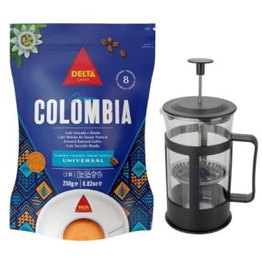 Imagem de Café Gourmet Moído Delta Q em Pó + Cafeteira Prensa Francesa Colômbia