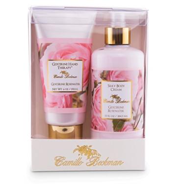 Imagem de Camille Beckman Hand and Body Duet Set, Silky Body and Glycerine Hand Cream, Glycerine Rosewater