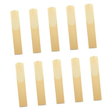 Imagem de Palhetas de Clarinete de Dureza Média, Design de Vampiro Fino, Tom Rico, Iniciantes a Profissionais, Material de Palheta, para Tocar Clarinete, Com 10 Peças (Força 2,5)