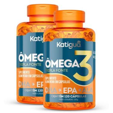 Imagem de Kit 2 Omega 3 Tripla Fonte 1000MG 120CAPS - Katiguá, NATURAL