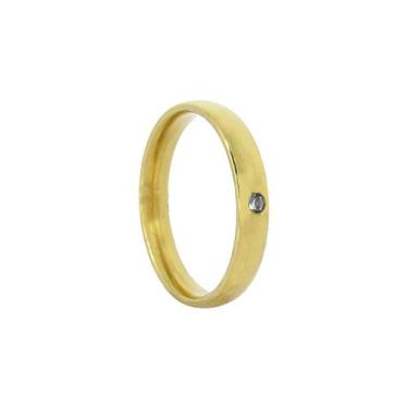 Imagem de Aliança Casamento 6mm Tungstênio Ouro18k Noivado Zircônia - Oremte, 28