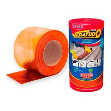 Imagem de Manta Asfaltica Autoadesiva Terracota 30cmx10m Telhado Laje - DRYKO