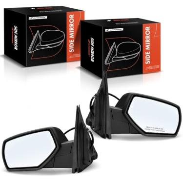 Imagem de A-Premium Par (2) espelhos retrovisores elétricos do lado do motorista e do passageiro - compatível com Chevrolet Silverado 1500 e GMC Sierra 1500, Sierra 2500 HD - Espelho retrovisor externo externo