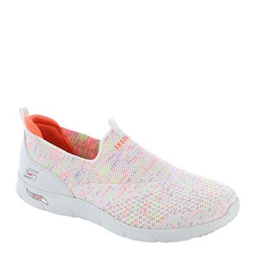 Imagem de Skechers Feminino, Arch Fit Refine - All Heart Slip-On, Branco multi, 7