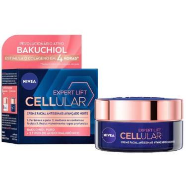 Imagem de Creme Antissinais Facial Nivea  - Cellular Expert Lift Avançado Noturn
