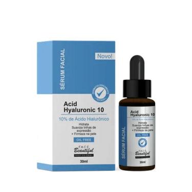 Imagem de serum facial acido hialurônico oil free 30ml face beautiful Hidrata e 