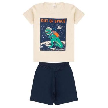 Imagem de Pijama Infantil Juvenil Menino Verão em Meia Malha Estampado - Analê, 