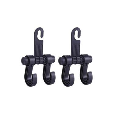 Imagem de Kit 2 Gancho Veicular Suporte Sacola Bolsa Compra Carro - Veon