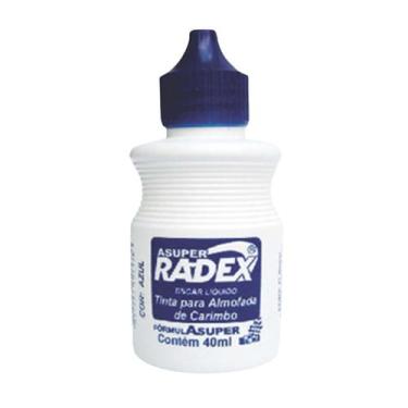 Imagem de Tinta Almofada Carimbo 40ml - Azul - Radex