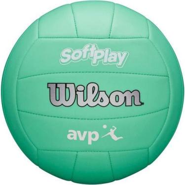 Imagem de Bola De Vôlei Oficial Wilson Softplay Maciez  Verde