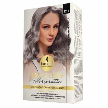 Imagem de Kit Coloração Excllusiv Color Pratic 12.1 Superclareador Cinza- Haskel