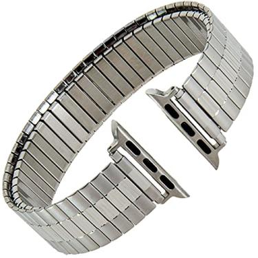 Imagem de Gilden Pulseira de expansão extra longa de aço inoxidável para relógio inteligente 534-SL-SMART, serve para Apple Watch nos tamanhos de 38 mm/40 mm (extralongo, aço inoxidável)