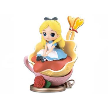 Imagem de Estátua banpresto alice versão b q posket disney characters, azul/amar