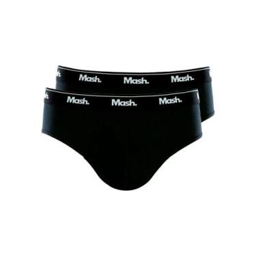 Imagem de Kit com 2 Cuecas Slip Mash 073.58, Preto, G