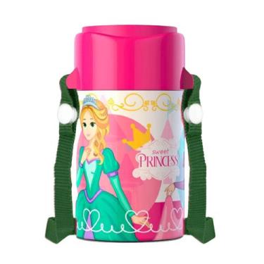 Imagem de Cantil Copinho 420ml Garrafinha de Água Livre de Bpa Com Alça Escola V