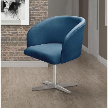 Imagem de Poltrona Atenas Base Giratória de Alumínio Sala de Estar