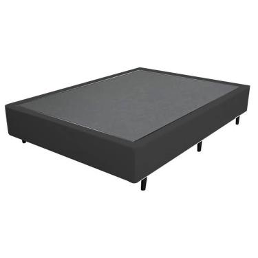 Imagem de Base Cama Box Casal 26x138x188cm Suede - Preto