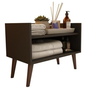 Imagem de Gabinete Grecia para Banheiro com 4 Pés em Madeira 1 Prateleira para O