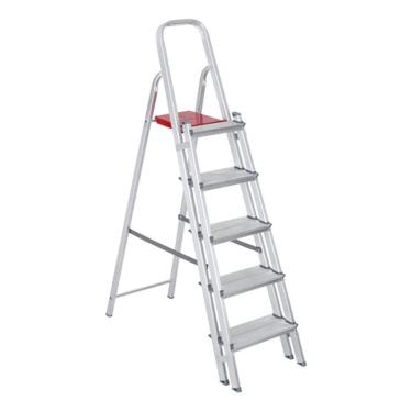 Imagem de Escada De Aluminio Dupla 120 Kg 5 Degraus Reisam