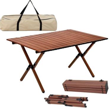 Imagem de Mesa Dobravel Compacta Piquenique Portatil Jardim Acampamento Praia Camping Varanda Des...