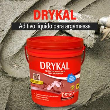 Imagem de Aditivo Plastificante Rebocos e Argamassas 18L Dryko - Drykoprimer