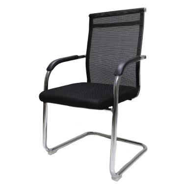 Imagem de Cadeira De Escritório Diretor Londres Mesh Fixa Preta