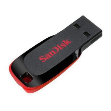 Imagem de Pendrive Sandisk Cruzer Blade 32gb Z50 - Preto/vermelho