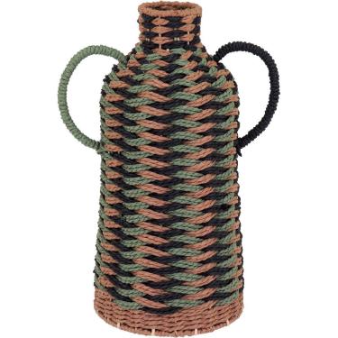 Imagem de Vaso Decorativo Enfeite Casa Fibra 46x25x25cm Color