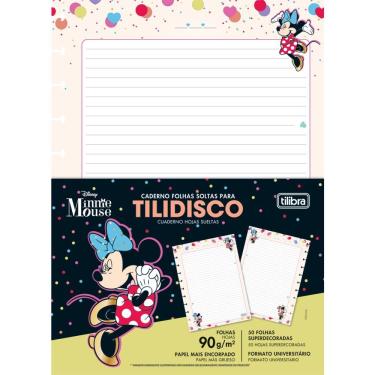 Imagem de Refil Tilidisco Universitário Minnie Tilibra - 90g 50 Folhas