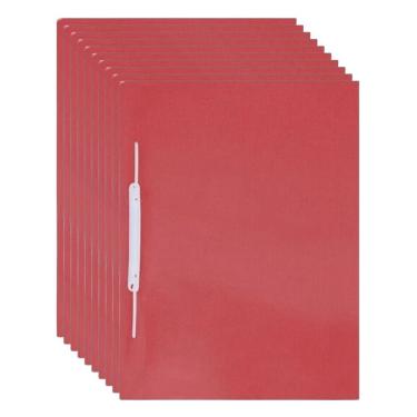 Imagem de Pastas C- Grampo Trilho Acp - Vermelho C- 10 Unidades