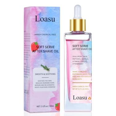 Imagem de Loasu Óleo Pós-Barba Para Mulheres, Suave, Com Aroma De Morango E Baunilha, Suaviza A Pele, Acalma, Hidrata Previne Pelos Encravados