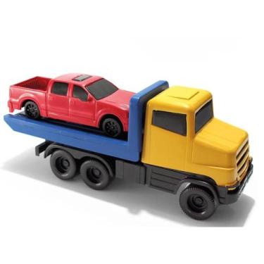 Imagem de Caminhão Guincho de Brinquedo com Carro Removível - OMOTCHA