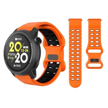 Imagem de OVERSTEP Pulseira de relógio para Coros Pace 3/Apex 2 Pro/Apex 46 mm, Garmin Venu 2/3/Forerunner 265/255-22 mm, pulseira esportiva à prova de suor masculina e feminina