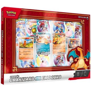Imagem de Box Pokemon TCG Coleção Charizard Ex em Dobro Copag