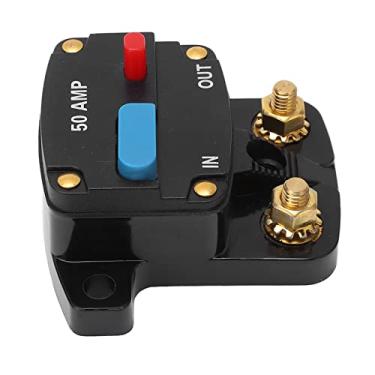 Imagem de Manual do Disjuntor de áudio do Carro Fusível de Redefinição para o Estéreo para Barcos ônibus de Caminhões, Liga de Metal Abs, Liga de Metal (50a)