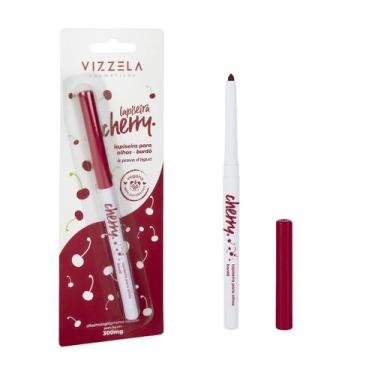 Imagem de Lapiseira Para Olhos Bordô - Cherry - Vizzela Lançamento 100% Original