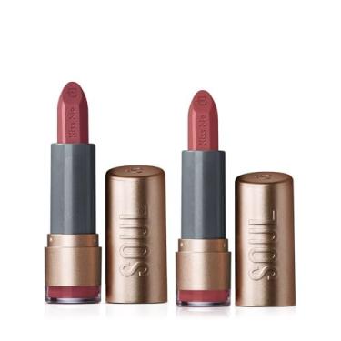 Imagem de Eudora Kit Soul Kiss Me: Batom Hidratante Avelã 3,7g + Batom Hidratante Malva 3,7g