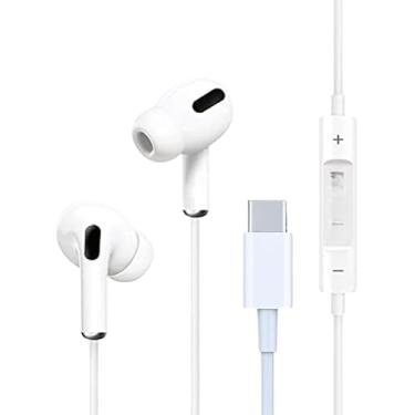 Imagem de Fone de Ouvido Premium USB-C, Anti-Ruído (99,15%), Cabo de Tecido, Áudio HD; compatível com Samsung, Motorola, LG e Smartphones Tipo-C, para Música e Chamadas - 2ª Geração